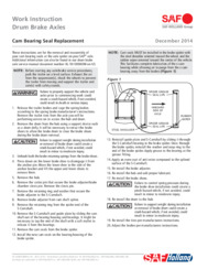 Cam Bearing Seal Replacement - CBX work instruction for drum brake axles
