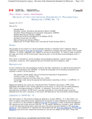 CFIA Wood Packaging Standard