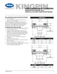 Replaceable Kingpin Specifications and Installation Instructions