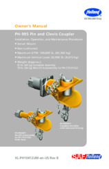 PH-995 Pin and Clevis Coupler Owner’s Manual