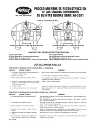 Procedimientos de Reconstruccion de las Chapas Superiores de Quintas Ruedas Serie XA-3501