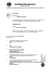 Disc brake SBS1918 - Test report TDB0870 / Scheibenbremse SBS1918 - Prüfprotokoll TDB0870