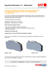 Important Information 111 – Aftermarket