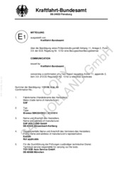 Disc brake SBK2243K01 - Test report 36101814 / Scheibenbremse SBK2243K01 - Prüfprotokoll 36101814