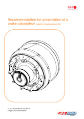 Recommendation for preparation of a  brake calculation (valid for Scandinavia and UK)